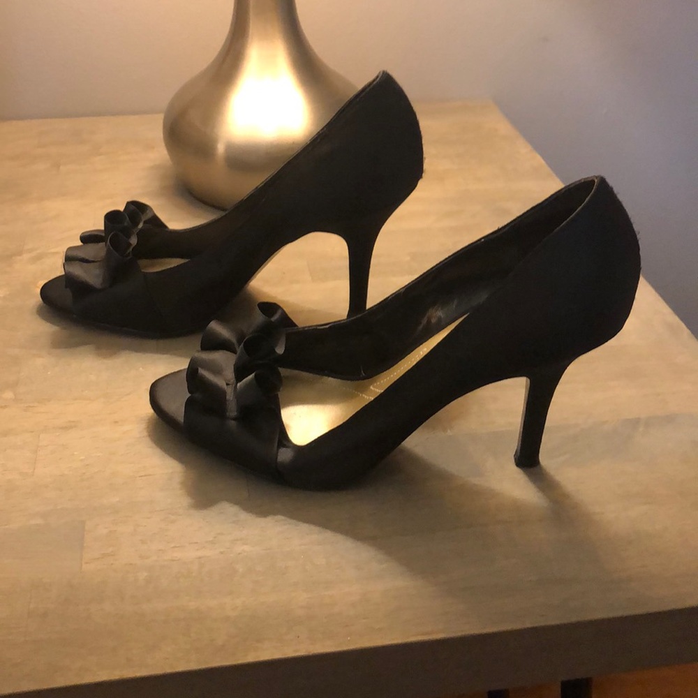 Tahari open toe heels